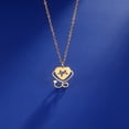 thumbnail image 4 of EUEAVAN Gold Doctor Electrocardiogram Stethoscope Pendant Necklace Stainless Steel Jewelry, 4 of 7