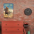 thumbnail image 4 of Placa de metal vintage Wdftyju Cowboy Arte de la pared Rectangular, 4 of 9