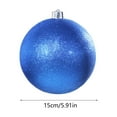 thumbnail image 4 of Chmadoxn Christmas Balls Ornaments, 6 Inch Christmas Tree Ornaments, Shatterproof Plastic Glitter Balls for Indoor/Outdoor Tree Decor, Multi-Color, 4 of 7