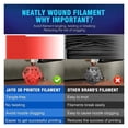 thumbnail image 2 of Imprimante 3D Filament PLA/ Arc-en-Ciel 1,75 mm 10 Rouleaux, Matériaux d'Impression 3D pour Imprimante 3D et Stylo 3D, Expérience d'Impression Plus Fluide, 2 of 6