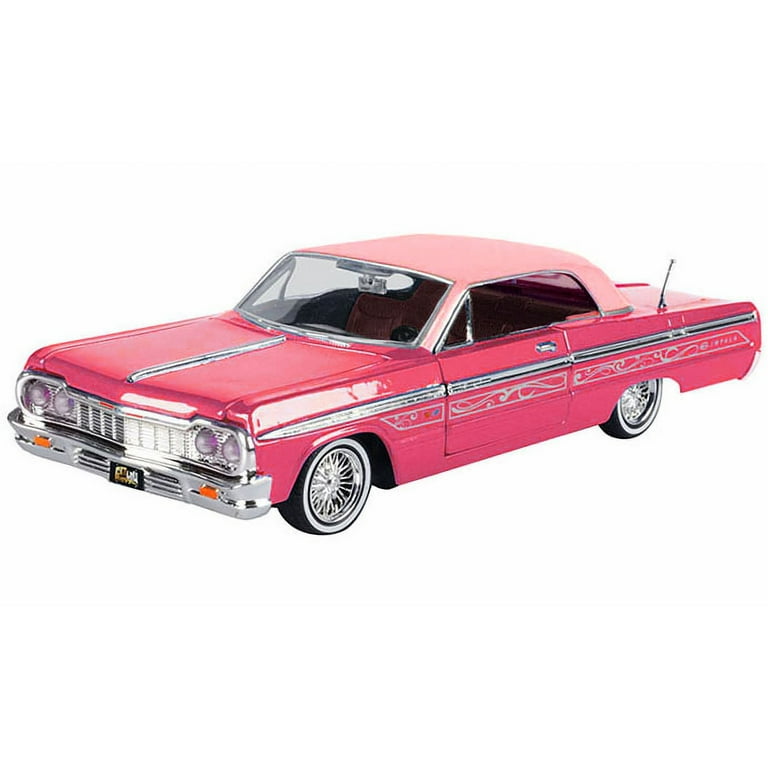 ミニカー BIGTIME KUSTOMS 1964 CHEVY IMPALA 1/24 1964 Chevrolet Impala Blacked Out w/ Custom Wheels 1:24