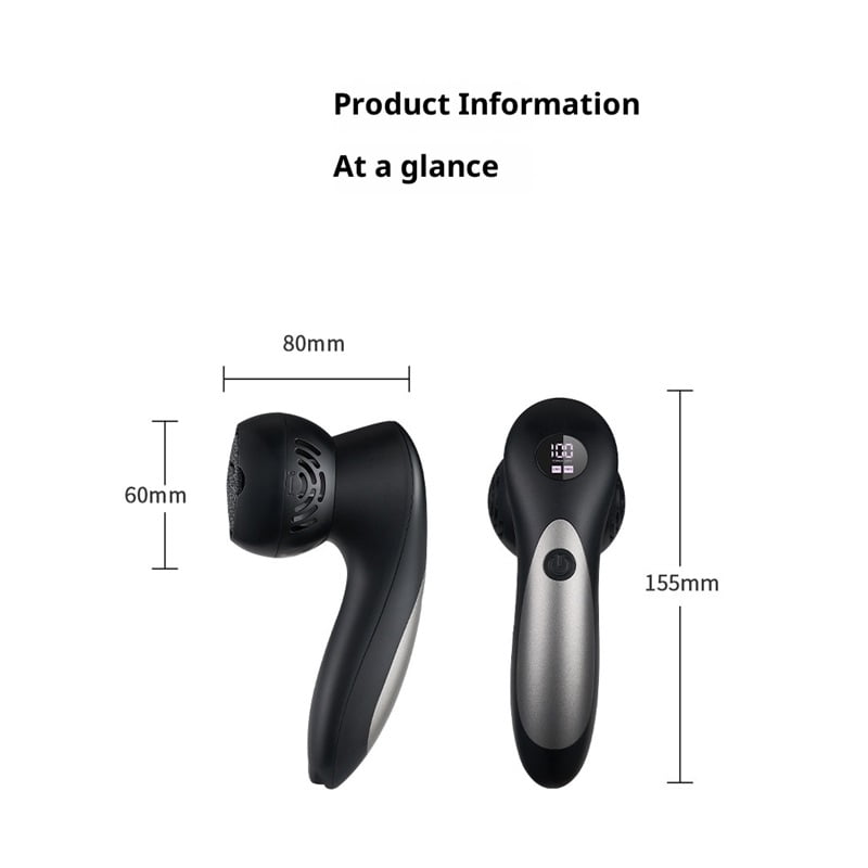 Electric Feet Foot Callus Remover Equipped with A Vacuum System Foot Scrubber Professional Foot Care Tool Waterproof for Removing Hard Cracks Dryness and Dead Skin (Black)