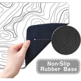 thumbnail image 4 of White Mouse Pad, Topographic Mouse Pad Large, Gaming Mouse Pad, XL Mousepad, Keyboard and Mouse Pad, Desk Mat, 31.5 x 11.8 in, Minimalist Contour for Office, 4 of 6