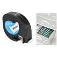 thumbnail image 1 of Labeling Tape 91201 Self-Adhesive Refills Black Print on White 1/2 Inch * 13 Feet 12mm * 4m for DYMO LT-100H Label Maker, 1 Roll, 1 of 6