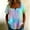 Green, variant on Women's Short Sleeve Loose V-Neck Tee Animal Print Flutter Short Sleeve Regular Seamless Collarless Casual Pull-On