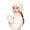 Beige, variant on Boys Girls Hat Muffler Gloves 3 Piece Set Fall Winter Fleece Warm Knit Outwear for Kids,Purple