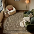 thumbnail image 5 of BERTHMEER 3'x5' Small Area Rugs Washable Rugs for Office Kitchen Entryway Doorway Non-slip, Brown, 5 of 6