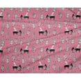 thumbnail image 4 of oneOone Polyester Lycra Medium Pink Fabric Men|Guitar & Piano Musical Instrument Diy Clothing Quilting Fabric Print Fabric By Yard 56 Inch Wide, 4 of 4
