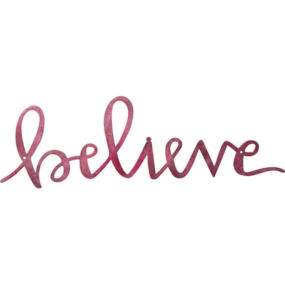 Primtives Metal Cut Out Words - Believe