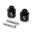thumbnail image 2 of Krator Black Bar Ends "RR" Logo Hand Grip Handlebar Caps Compatible with Honda CBR 929RR 2000-2001, 2 of 3
