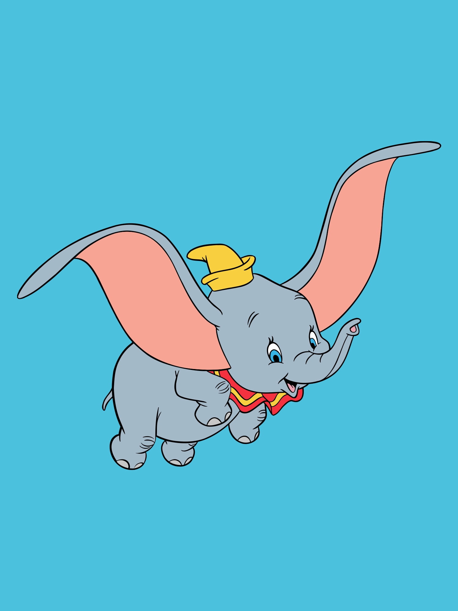 Dumbo Girls Short Sleeve Casual Graphic T-Shirt, Sizes 4 - 16