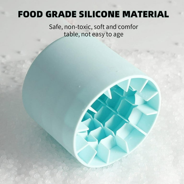 Silicone Ice Cube Maker Cup, Cylinder Trays Lattice Ice Cube Mold, Made of  Food Grade Silicone and ABS Material, Holds to 60 Ice Cubes, Press-Type
