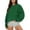 Green, variant on Casual Womens Sweatshirts Solid Color Crewneck Long Sleeve Tops Oversized Pullover Sweatshirt for Women