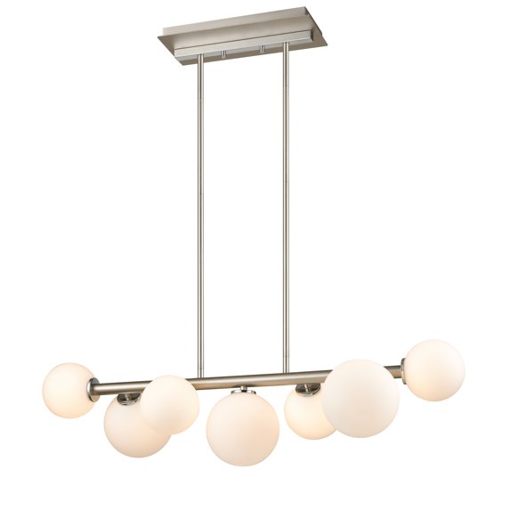 DVP34502CH+BNOP Seven Linear Pendant Alouette ChromeBuffed Nickel w Half