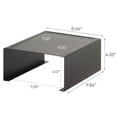 thumbnail image 7 of Yamazaki Home Stackable Countertop Shelf, Black, Steel, Supports 11 pounds, Stackable, No Assembly, 7 of 7