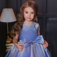 thumbnail image 4 of Odeerbi Clearance Girls Baby Long Skirt Solid Princess Bowknot Performance Dress Skirt Dress, 4 of 9