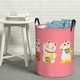 thumbnail image 5 of Picia Cute Cat Large Laundry Basket, Waterproof, Freestanding Laundry Hamper, Collapsible Tall Clothes Hamper with Extended Handles-Small, 5 of 8