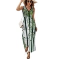 thumbnail image 2 of Bamboo Branches Pictures Dress Fashion Boho Beach Long Dresses Female Party Printed Maxi Dress, 2 of 9