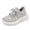 Grey, variant on Djtdsds Girls Knit Sneakers Breathable Mesh Running Shoes with White Soles for Casual and Active Wear Size:13-13.5 Years