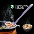 thumbnail image 2 of 11.4 Inch Silicone Soup Ladle Spoon Restaurant Kitchen Scoop Utensil Cooking Supplies Purple, 2 of 7