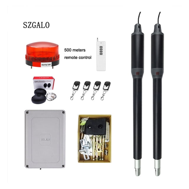 Controller Electric Linear Actuator 300kgs Engine Motor System Automatic Swing Gate Opener With Dual Thick Arms KIT ,Free Your Hands