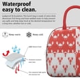 thumbnail image 3 of Lunch Bag Lunch Box for Women Reusable Insulated Lunch Bags,Water-Resistant Lobster and Crab Sketch Cooler Lunch Tote Bag, Large Capacity for Work Travel Picnic, 3 of 6