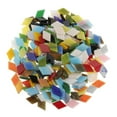 thumbnail image 2 of veasfak 200g/bag Assorted Color Rhombus Shape Glass Mosaic Tiles For DIY Crafts School, 2 of 9