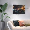 thumbnail image 5 of 12x16 inch Solar System Cosmic Planet Canvas Painting Poster Prints,Home Room Decor Bedroom Accessory,Indoor Study,Campus Corridors,Man Cave,Bar Wall Decor Paintings Canvas,For Cafes,Bar,Gym, 5 of 6
