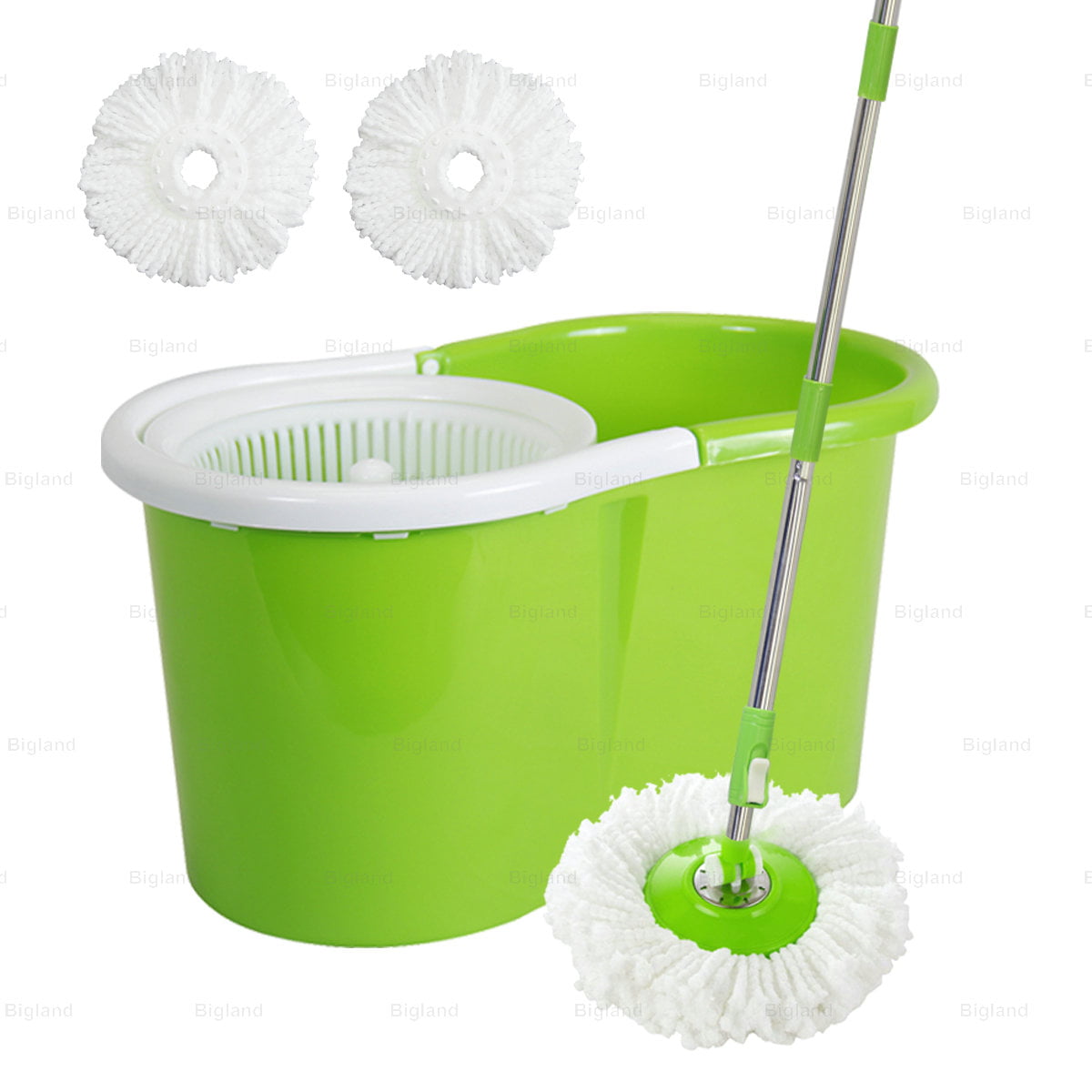 360° Rotating Spin Mop With Mop Bucket Heads Cleaning & Free Mop Holder