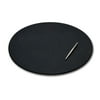 Black Leather 17 x 14 Oval Conference Pad