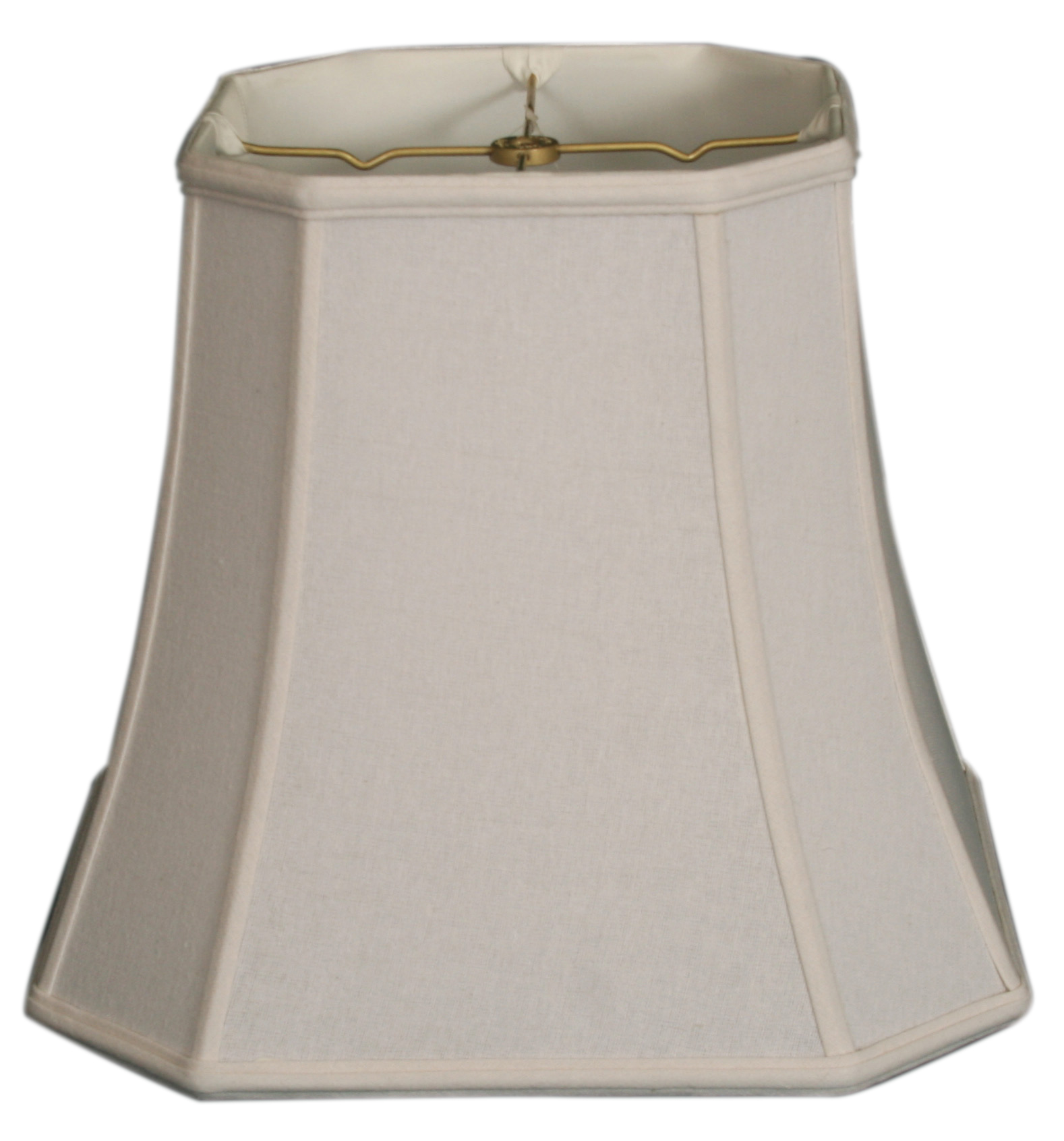 Royal Designs 14" Square Cut Corner Lamp Shade Linen White Walmart