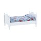 thumbnail image 2 of 1/12 linda casa de muñecas cama azul Calico Mini cama modelo para casa de muñecas (blanco) Tmvgtek libre de BPA, 2 of 9