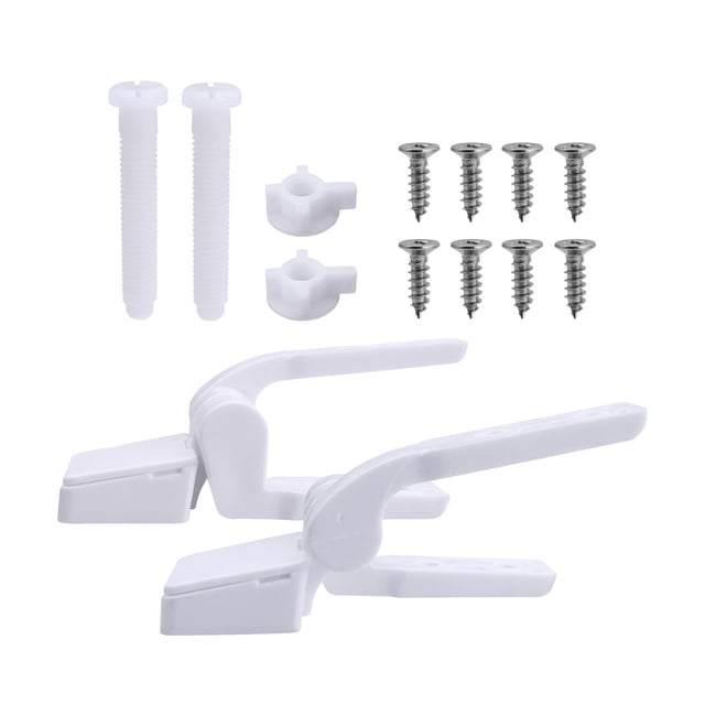 2x fijaciones para bisagras de asiento de inodoro Accesorios de hardware para asientos de inodoro Accesorios de hardware para accesorios de baño