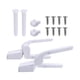 thumbnail image 1 of 2x fijaciones de para asiento de inodoro, piezas de accesorios de baño universales, herramienta de reparación, pieza de repuesto, fácil, 1 of 9