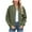 Army Green, variant on GEWSEY Womens Bomber Jacket Zip Up Casual Jackets Lightweight Trendy Outerwear Coat with Pockets (Black, L)