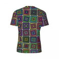 thumbnail image 5 of T Shirt For Men Geometic Colorblock Sportswear Mid Century Hip Hop T-Shirts Mens Vintage Tshirt Summ, 5 of 6