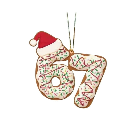WEGFTDUOP Christmas Tree Decoration - 67 Acrylic Ornaments Hanging Acrylic Funny 67 Decorations for Christmas Tree Winter New Year Party Supplies, Gift For Christmas
