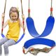 thumbnail image 1 of Elastic Swing For Children, Indoor Outdoor Swing, Adjustable Swing Seat With Rope, Eva Soft Board, Blue, 1 of 4