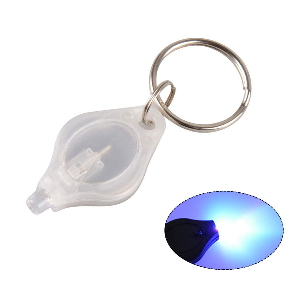 1/5pcs Flashlight Keychain Mini LED White Light Torch Keyring Flash Key Best 