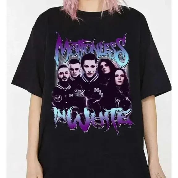 VINTAGE Motionless In White Band Unisex Short Sleeve T-shirt, size S-5XL