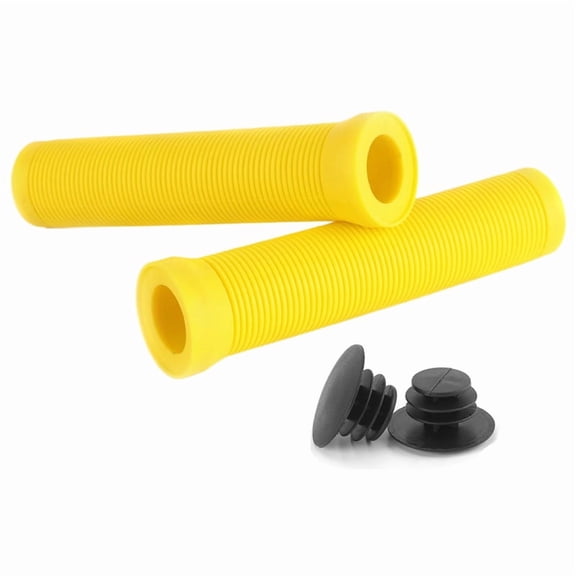 Bike Grips 22mm Road Bicycle Grip Anti-Slip Shock-Absorbing Handlebar Grip Bar End Plug Bike Part Yellow