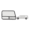 CRL T-Slider Window - Driver Side Rear 1992+ Ford Vans 56-3/4" x 22-3/4"