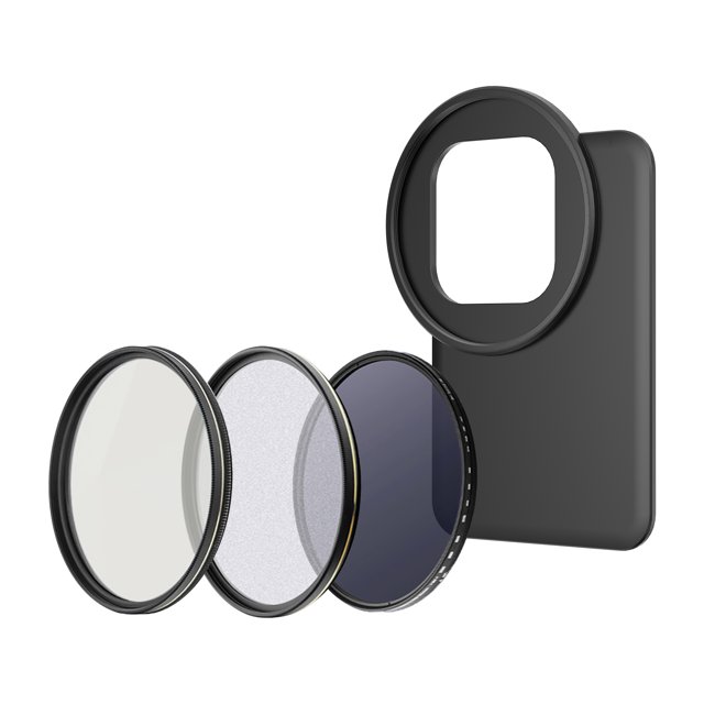 6.1 Inch Magnetic Phone Filter Mount Phone Filter Holder with 67mm CPL + ND2-400 + 1/2 Black Diffusion Filters Replacement for iPhone 15 Pro/ iPhone 15/ iPhone 14 Pro/ iPhone 14/ iPhone 13 Pro/