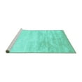 thumbnail image 2 of Ahgly Company Machine Washable Indoor Rectangle Abstract Turquoise Blue Contemporary Area Rugs, 8' x 10', 2 of 4