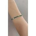 thumbnail image 4 of CZ round Emerald and CZ Diamond Bracelet,CZ Diamond Bracelet | 14K Gold plated Tennis Bracelet ,Diamond and Gemstone Bracelet, 4 of 4