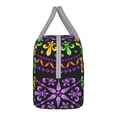 thumbnail image 6 of Lafuoo Mardi Gras5 Pattern Large Portable Insulated Lunch Bag, Waterproof Zipper Insulated Lunch Bag for Men and Women-One Size, 6 of 7