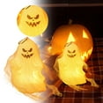 thumbnail image 2 of Light Up Halloween Ghost Decorations LED Ghost Figurines for Indoor Decor Cute Ghost Tabletop Centerpiece for Desk Shelf Mantel Halloween Party Supplies, 2 of 4