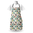 thumbnail image 3 of Fashion Apron, Cartoonish Style Various Models of Sports Shoes with Triangles, Unisex Kitchen Bib with Adjustable Neck for Cooking Gardening, Adult Size, Multicolor, by Ambesonne, 3 of 4