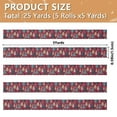 thumbnail image 3 of 5 Rolls Christmas Ribbon 1.5 inch Wide Decorative Ribbon for Gift Wrapping and Holiday Decorations Stylized Christmas Trees, 3 of 7