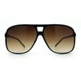 thumbnail image 5 of SA106 Oversize Large Thin Plastic Racer Mens Sport Sunglasses Black Brown, 5 of 10